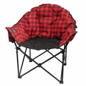 Rv City RV Parts - Kuma Lazy Bear Chair Red/Black Plaid