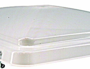 Ventine roof vent lid with continuous hinge - high profile - white