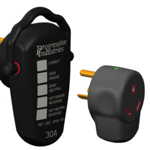 Plug style surge protector with tester - 30A