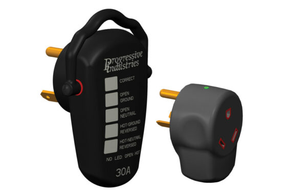 Plug style surge protector with tester - 30A