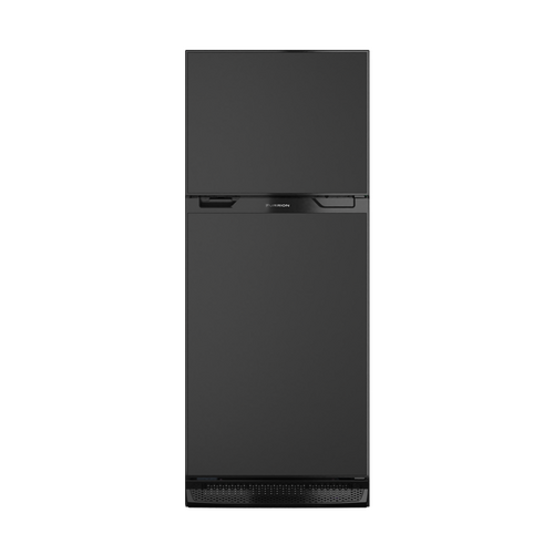 Furrion RV fridge 10 cubic feet interior - matte black exterior finish
