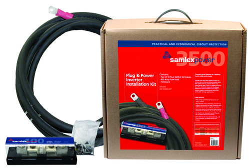 Inverter installation kit shown with contents