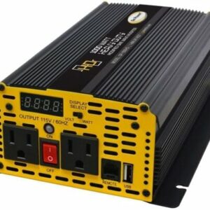 GoPower 1000W Inverter front shown with two power outlets