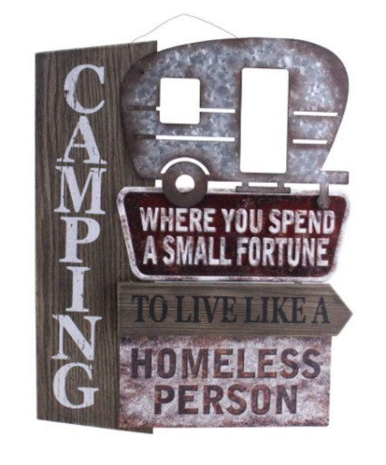 Camping Lifestyle Sign